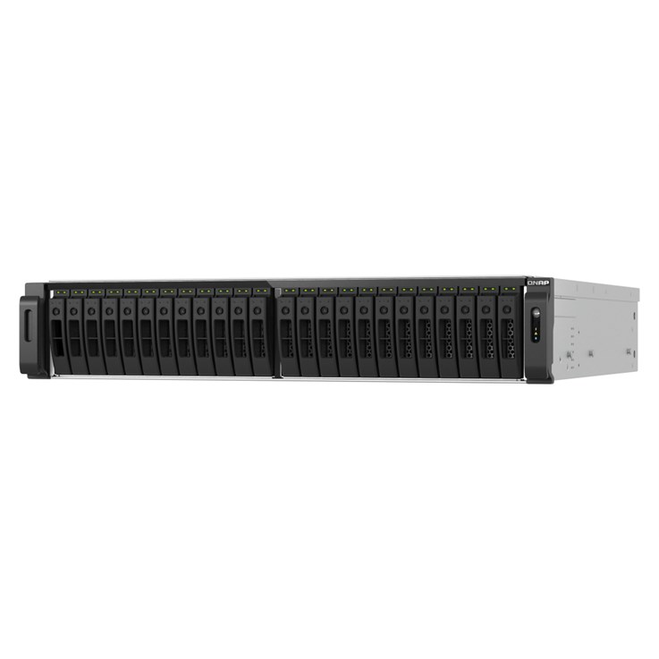QNAP TS-H3077AFU-R5-32G NAS/storage server Rack (2U) AMD Ryzen™ 5 32 GB DDR5 0 TB QuTS hero Black, Metallic