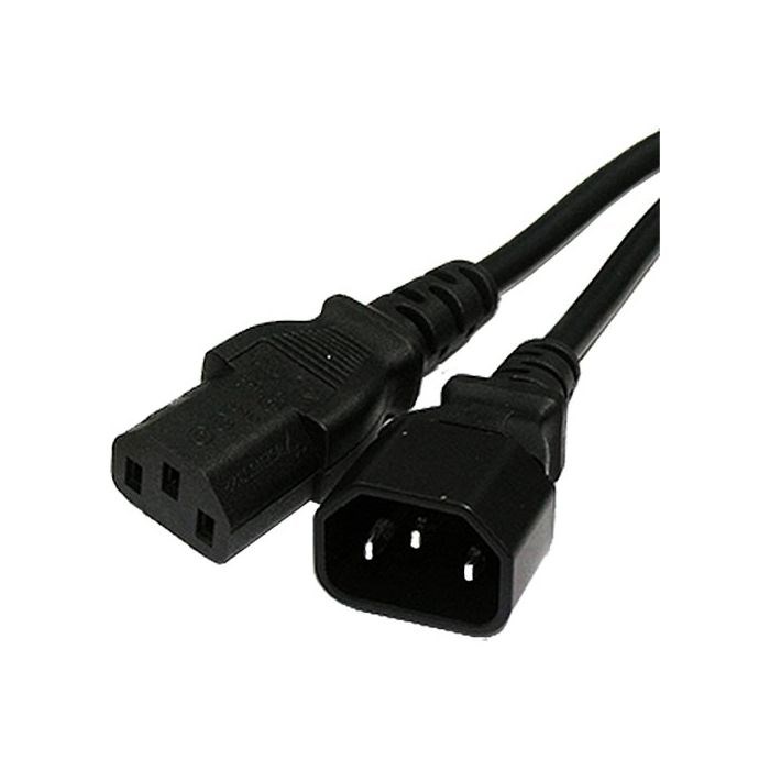 Origin Storage 1m IEC C14 - IEC C13 IEC Lock Black PVC 1.0mm Power Leads