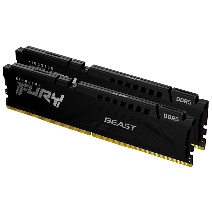 Kingston Technology FURY Beast 64GB 5600MT/s DDR5 CL36 DIMM (Kit of 2) Black