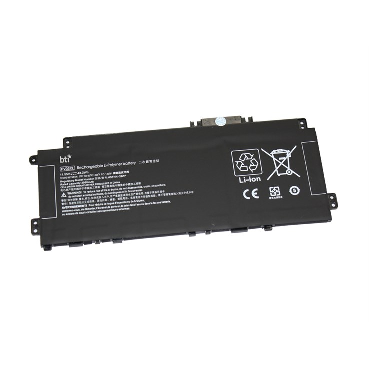 BTI PV03043XL compatible 43.3Wh 3-cell battery for HP PAVILION 14-DW