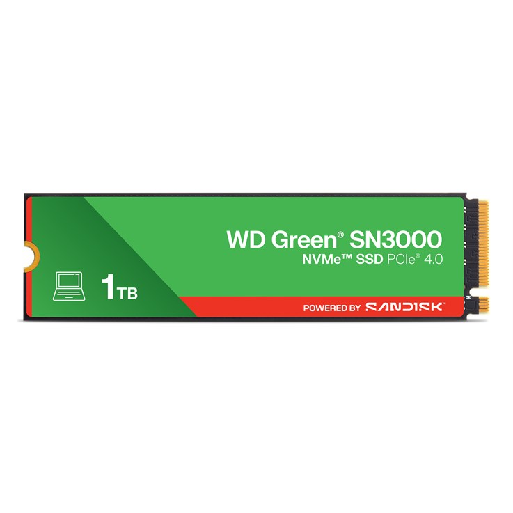 SanDisk Green WD � SN3000 NVMe� SSD POWERED BY 1 TB