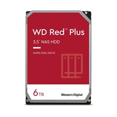 Western Digital Red Plus internal hard drive 6 TB 5400 RPM 256 MB 3.5" Serial ATA III