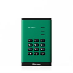 iStorage diskAshur³ HDD 1TB Green | Secure Portable Hard Drive | FIPS 140-3 Level 3 Complaint |Common Criteria EAL 5+ | PIN protected | AES-XTS 256-bit hardware encryption | GDPR, TAA Compliant | Dust/Water Resistant |