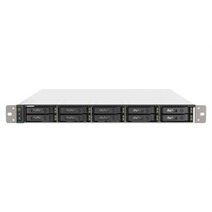 QNAP TS-h1090FU NAS Rack (1U) EPYC 7302P 128 GB DDR4 0 TB QuTS hero Black, Grey