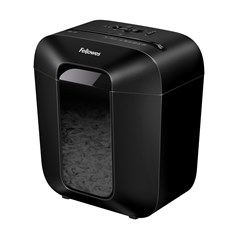 Fellowes LX Series Paper Shredder LX25 6 Sheet Cross Cut Shredder with 11.5 Litre Bin High Security P4 Black