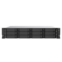 QNAP TS-1273AU-RP-8G NAS Rack (2U) Ryzen Embedded V1500B 8 GB DDR4 72 TB HDD QNAP Turbo System Black, Grey
