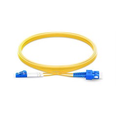 Origin Storage LC-SC OS2 Fibre Optic Cable Singlemode Duplex - Yellow 0.5m