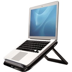 Fellowes Laptop Stand for Desk - I-Spire Quick Lift Adjustable Laptop Stand for the Home and Office - Portable Laptop Stand with 7 Height Adjustments - Max Monitor Size 17", Max Weight 4KG - Black