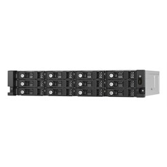 QNAP TL-R1200PES-RP storage drive enclosure HDD/SSD enclosure Black, Grey 2.5/3.5"