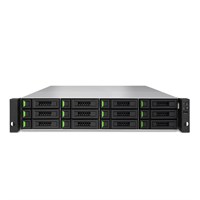 QSAN 2U Dual Ctrl SAN System Intel D-1508 Dual Core 12 Bay 4-ported 10GbE BASE-T iSCSI with Redundant power supply 4 slots for optional host card