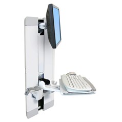 Ergotron StyleView Vertical Lift, Patient Room 61 cm (24") Wall White