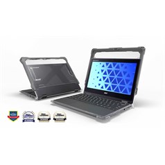 MAXCases Extreme Shell-FL Chromebook Case for Acer R757/R757T Chromebook 11.6" (Grey)