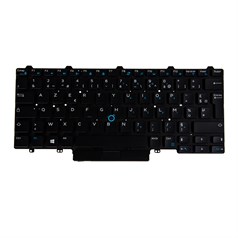 Dell German Keyboard 83 keys Backlit Single Point for Folio Latitude 7200 2in1