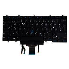 Dell German Keyboard 82 Keys Backlit Single Point for Latitude 7300