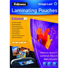 Fellowes ImageLast A4 80 Micron Laminating Pouch - 100 pack