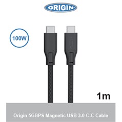 Origin Storage USB-C-C Magnetic cable 3.0 5Gbps 100W 20V 5A