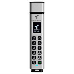 DataLocker Sentry K350 16 GB Encrypted USB Drive, FIPS 140-3 L3, AES 256-bit, MIL-STD-810G, Display with Keypad, USB A Connector compatible with 3.2 Gen 1 & USB 2.0