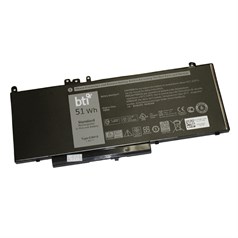 BTI Replacement Battery for Latitude E5450 E5550 replacing OEM part numbers G5M10 0G5M10 8V5GX VMKXM PF59Y 451-BBLK 451-BBLN // 7.4V 6460mAh 51Whr