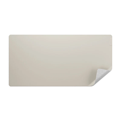 ALOGIC Duo Reversible Desk Mat with Premium Felt and Vegan Leather - Light Grey/Vanilla