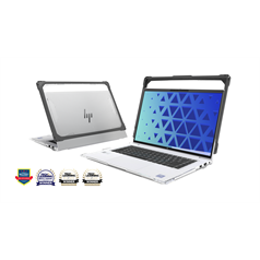 MAXCases Extreme Shell-FL Chromebook Case for HP 14in Probook 440 445 G11 and HP EliteBook 6 G1a 14in (Gray/Slide-On Top PC Bottom)