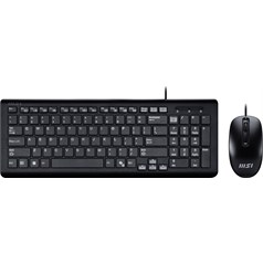 MSI USB Combo Copilot PRO_UK keyboard Mouse included Home/Office QWERTY UK English Black