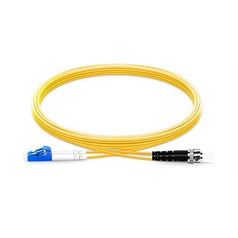 Origin Storage LC-ST OS2 Fibre Optic Cable Singlemode Duplex - Yellow 0.5m