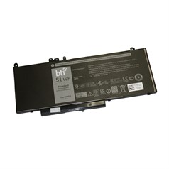 BTI Replacement Battery for Latitude E5450 E5550 replacing OEM part numbers G5M10 0G5M10 8V5GX VMKXM PF59Y 451-BBLK 451-BBLN // 7.4V 6460mAh 51Whr