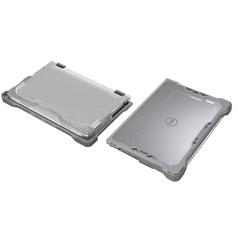 MAXCases Extreme Shell-F Slide Case (ESL bottom panel) for Dell 3120 & 3140 Windows Clamshell & Convertible 2:1 11.6" (Gray/Clear)
