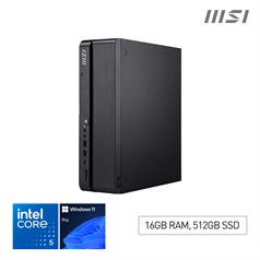 MSI Pro DP80 A14G Intel Core 5 14400, Desktop PC, DP80 A14G, SFF, Mini Computer, HTPC, (16GB RAM, 512GB Storage, Windows 11 ), Intel Graphics/DDR5/Dual HDMI/Dual LAN/WiFi 6E/BT 5.3