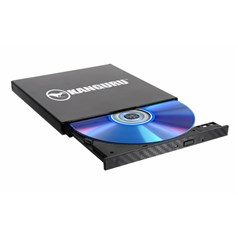 iStorage Kanguru QS Slim BD-RE Blu-ray Burner|Burn Blu-rays, DVDs or CDs in a snap|Digitally-Signed Secure Firmware|Safe from “badUSB” |Buffer Under Run Protection |TAA Compliant|