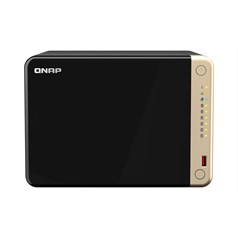 QNAP TS-664 NAS Tower Intel® Celeron® N5095 8 GB DDR4 0 TB QNAP QTS Black, Bronze