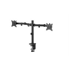 Origin Storage Basic Dual Monitor Arm with VESA 75x75 and 100x100 81.3 cm (32") Desk Black