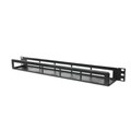 RackSolutions Cable Management Tray 1U black - for 19in Racks