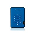 iStorage diskAshur² HDD 500 GB Blue | Secure Portable Hard Drive |AES-XTS 256-bit Hardware Encryption | PIN protected | OS & Platform Independent | TAA Compliant|Brute force hack defence | Dust/Water Resistant