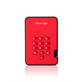 iStorage diskAshur² HDD 500GB Red | Secure Portable Hard Drive |AES-XTS 256-bit Hardware Encryption | PIN protected | OS & Platform Independent | TAA Compliant|Brute force hack defence | Dust/Water Resistant