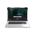 MAXCases Extreme Shell-L for HP G7/G6 Chromebook Clamshell 14" (Black/Clear)