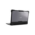 MAXCases Extreme Shell-L for Asus 1100 Series 11.6" Win 10/Chrome, BR1100F, Flip CR1, CR1 (Black/Clear)