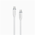 Elements Silicone 5A/240W USB2 USB-C to C Male Cable with cable tie White 1m