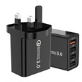 MAXCases 4 Port USBA 20W Charging Adapter (CE) Black