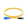 Origin Storage SC-ST OS2 Fibre Optic Cable Singlemode Duplex - Yellow 0.5m
