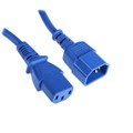 Origin Storage 1m IEC C14 - IEC C13 IEC Lock Blue PVC 1.0mm Power Leads