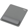 Fellowes Breyta Mouse Mat Wrist Rest Mouse Pad Wrist Support with Antibacterial Protection Ergonomic Mouse Mat Grey