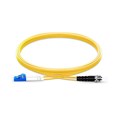 Origin Storage LC-ST OS2 Fibre Optic Cable Singlemode Duplex - Yellow 0.5m