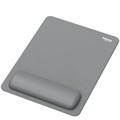 Fellowes Breyta XL Mouse Mat Wrist Rest XL Mouse Pad Wrist Support with Antibacterial Protection Ergonomic Mouse Mat Grey