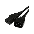 Origin Storage 1m IEC C14 - IEC C13 IEC Lock Black PVC 1.0mm Power Leads