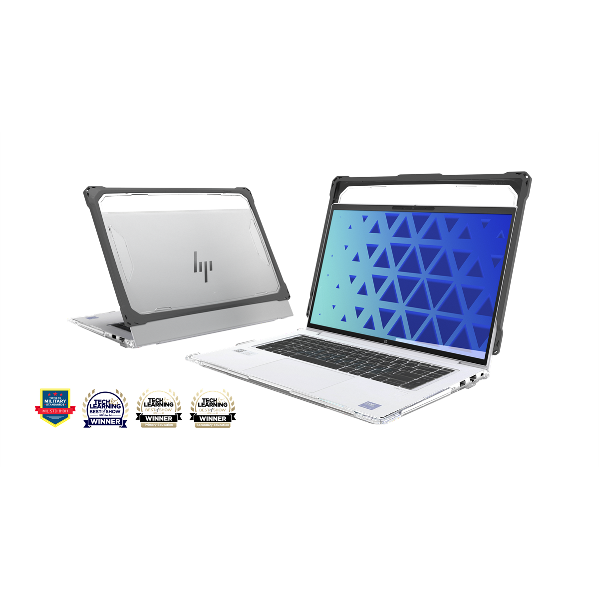 MAXCases Extreme Shell-FL Chromebook Case for HP 14in Probook 440 445 G11 and HP EliteBook 6 G1a 14in (Gray/Slide-On Top PC Bottom)