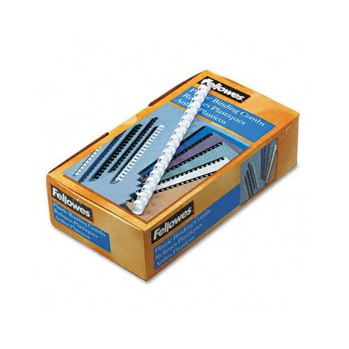 Fellowes Apex White Plastic Comb 12mm 100pk